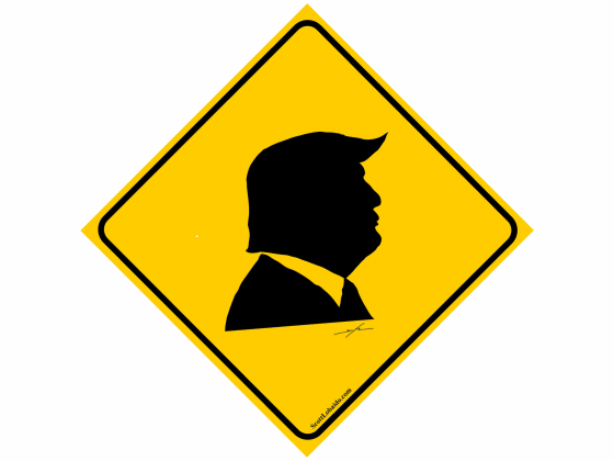 Trump Street Crossing Sign